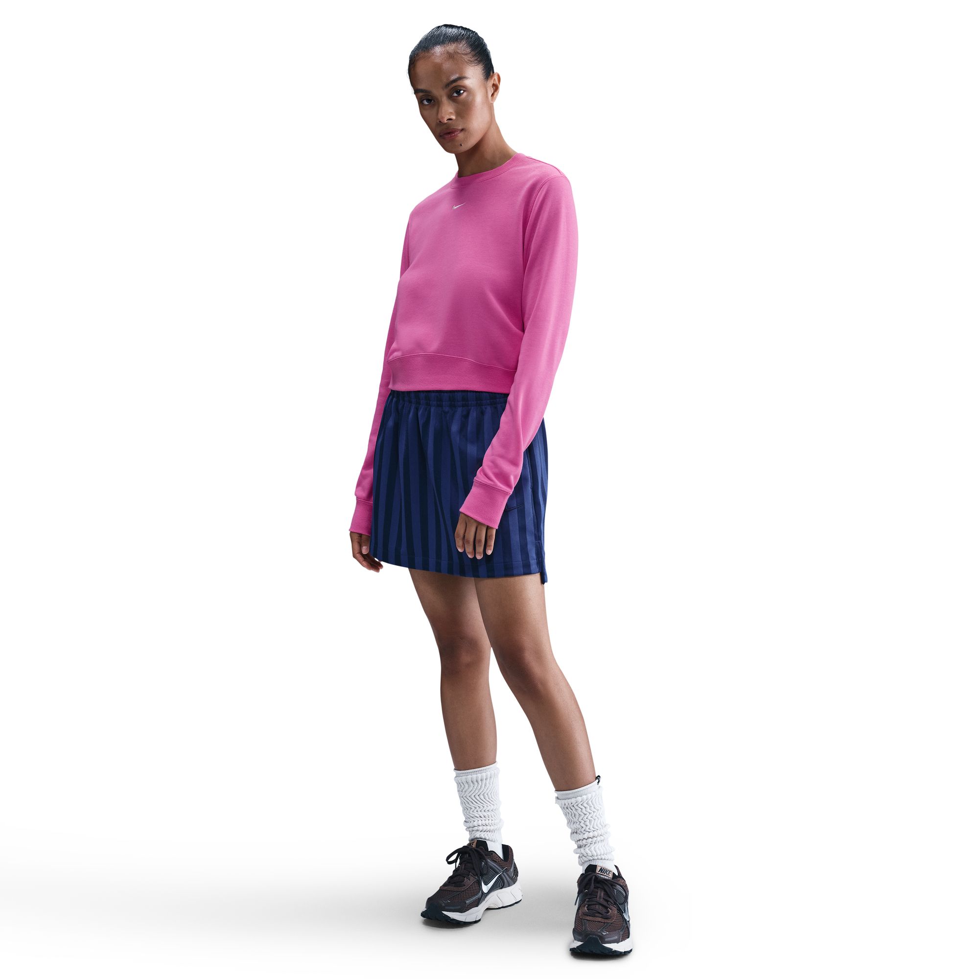 Sportswear Chill Terry Crew-Neck Dame 675/Playful Pink/Sail