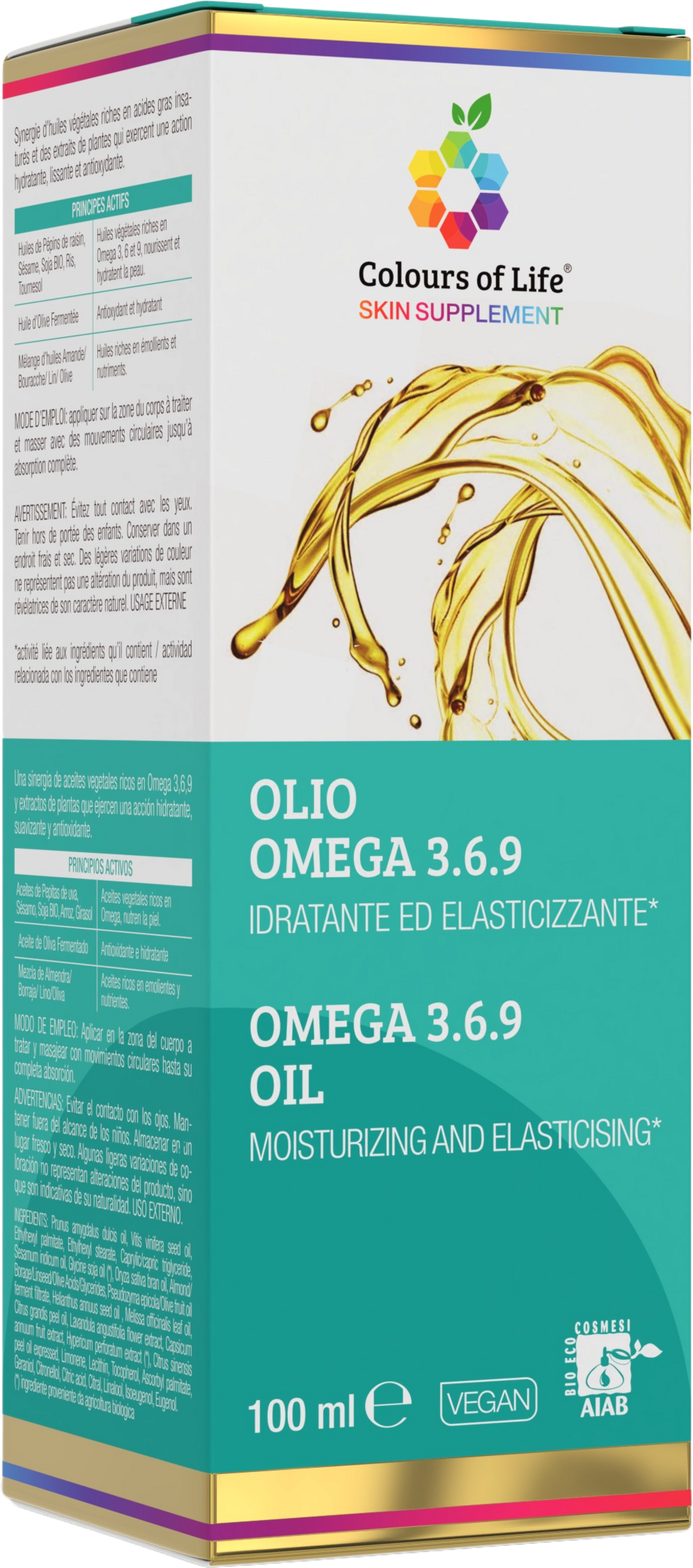 Optima Naturals  Colours of Life Omega 3, 6 & 9 Öl, 100 ml