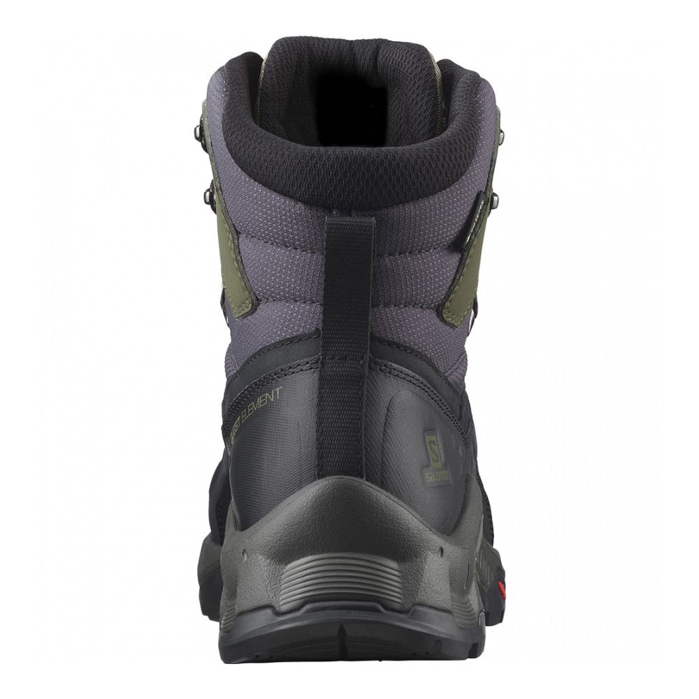 Salomon QUEST ELEMENT GTX - Chaussures randonné Homme black/deep lichen green/olive night
