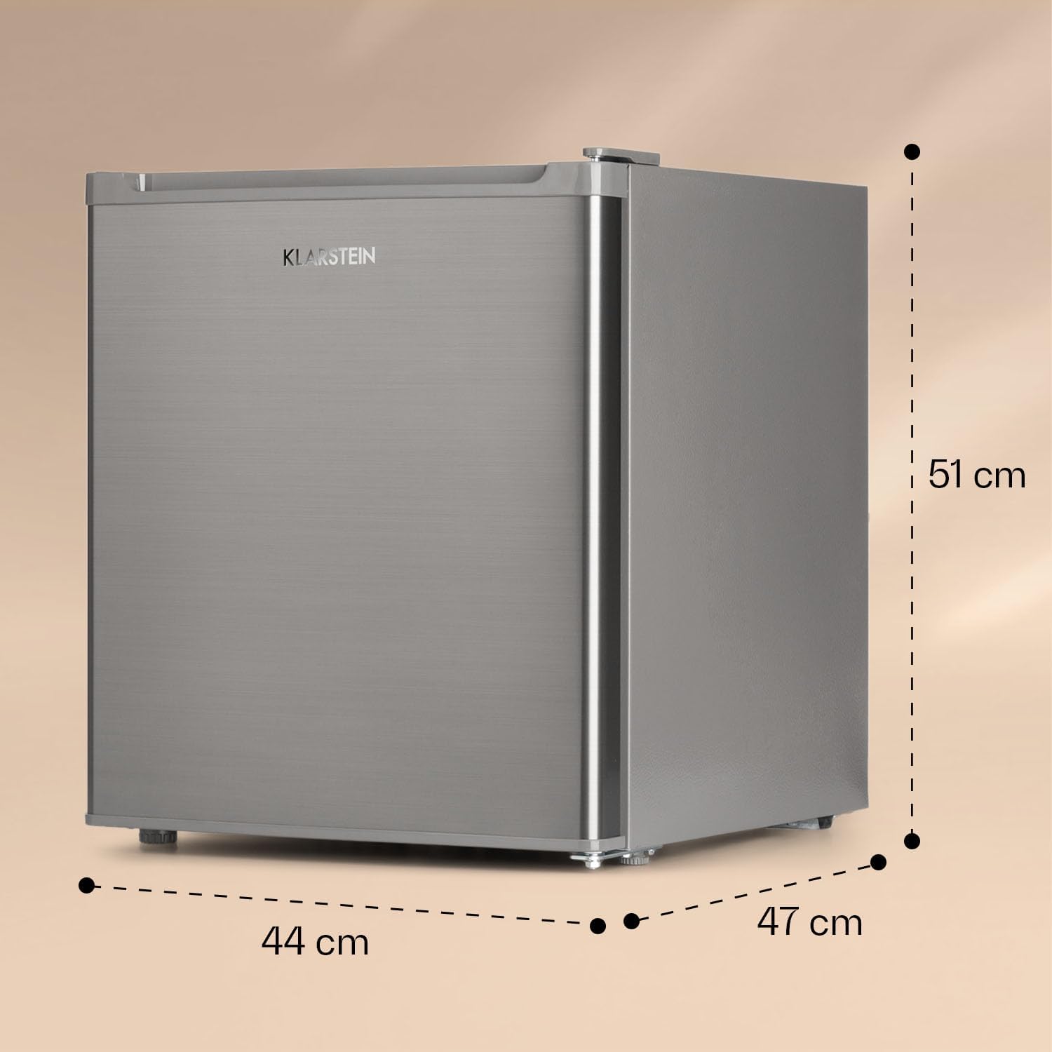 Klarstein Mini Gefrierschrank, Klein & Leise, Freistehender, 33L Kleiner Tiefkühlschrank mit Eiswürfelform & Eisschaber, Effiziente, Kompakter Freezer