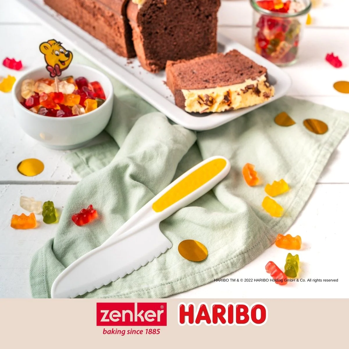 Couteau de cuisine pour enfant en plastique 22,2 cm Haribo