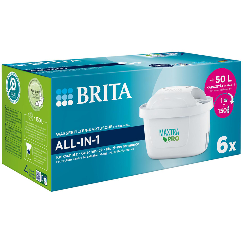 Brita Wasserfilterkartusche Maxtra Pro All-In-1, 6 Stück, weiss