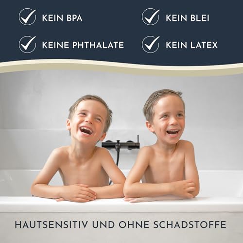 Homerella® Antislip Badmat, 100% BPA-vrij, Inclusief 2 Ophanghaken, 100x40cm - Huidgevoelige & Schimmelwerende Badmat - Machinewasbaar