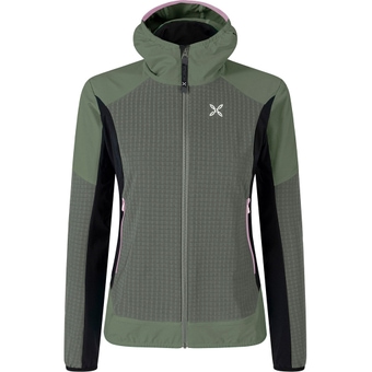 Montura Wind Revolution Hoody Windbreaker Verde Salvia / Light Rose Damen