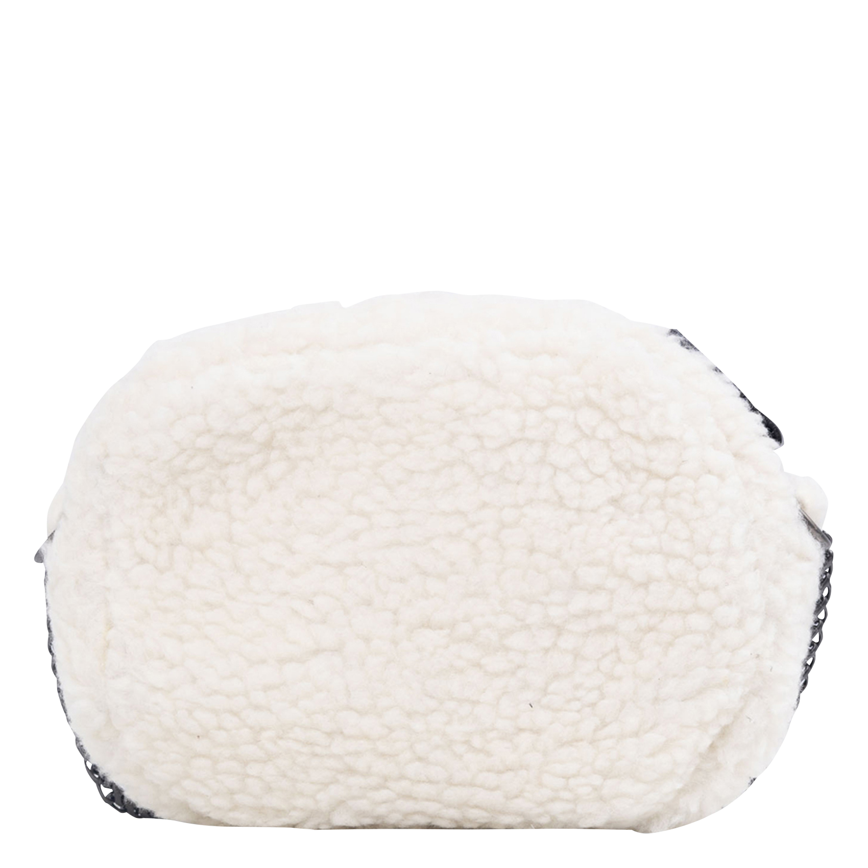 Sac à main sherpa en coton | Blanc