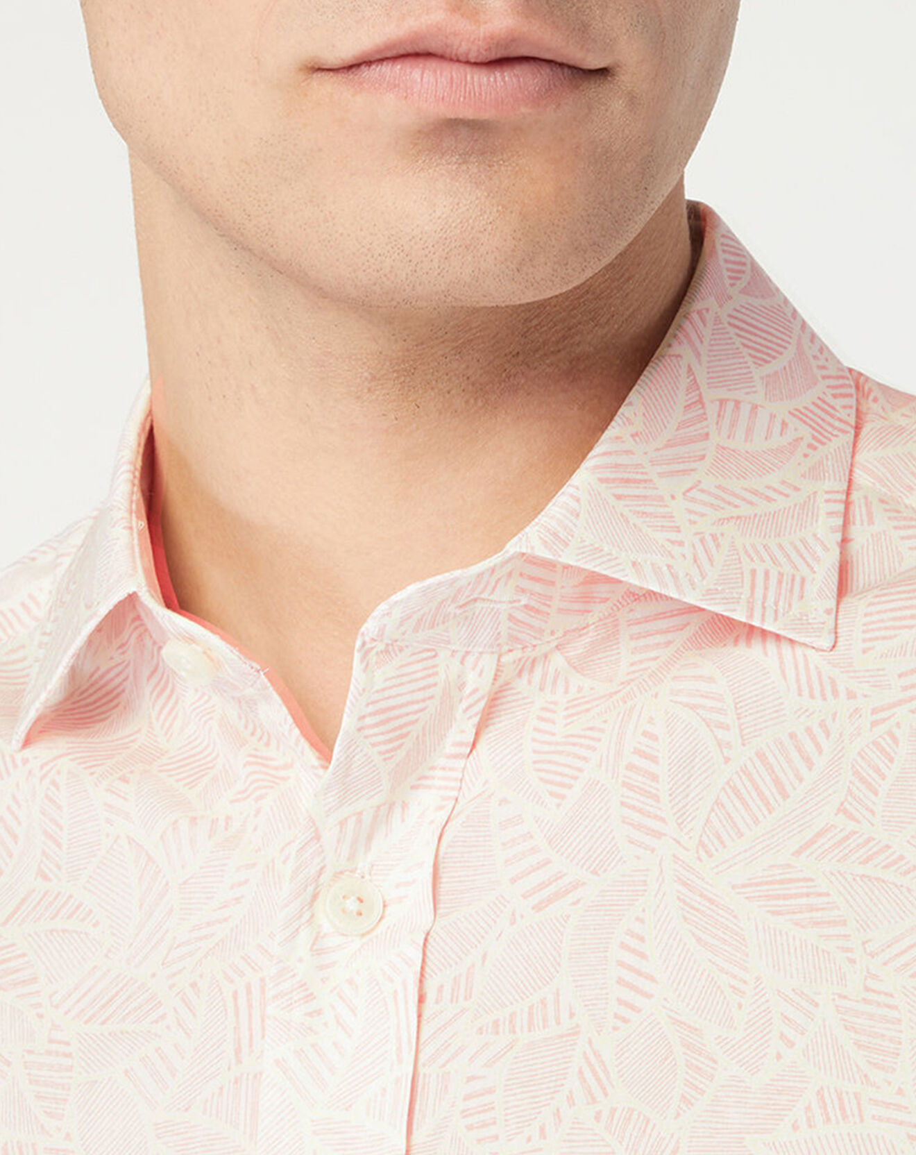 Hackett London Chemise Slim Fit imprimée rose clair