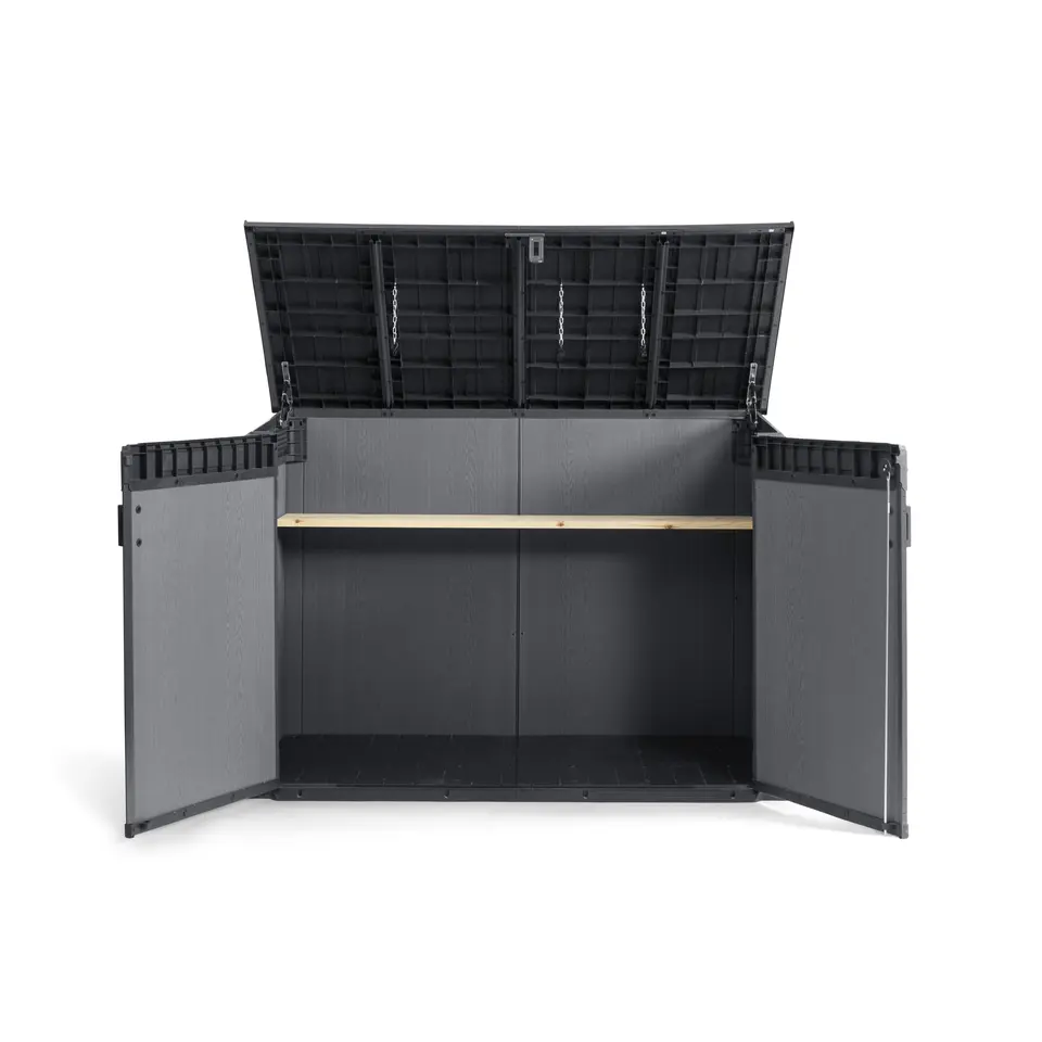 Keter Cortina Mega Opbergkast - 190x109x132,5 cm - Grijs