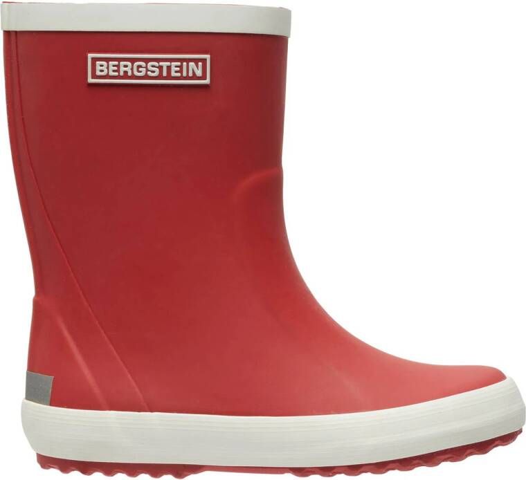 Bergstein regenlaarzen Rood wit Rubber Effen 30