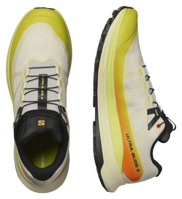 Chaussures Trail Salomon Ultra Glide 2 Blanc/Jaune Homme