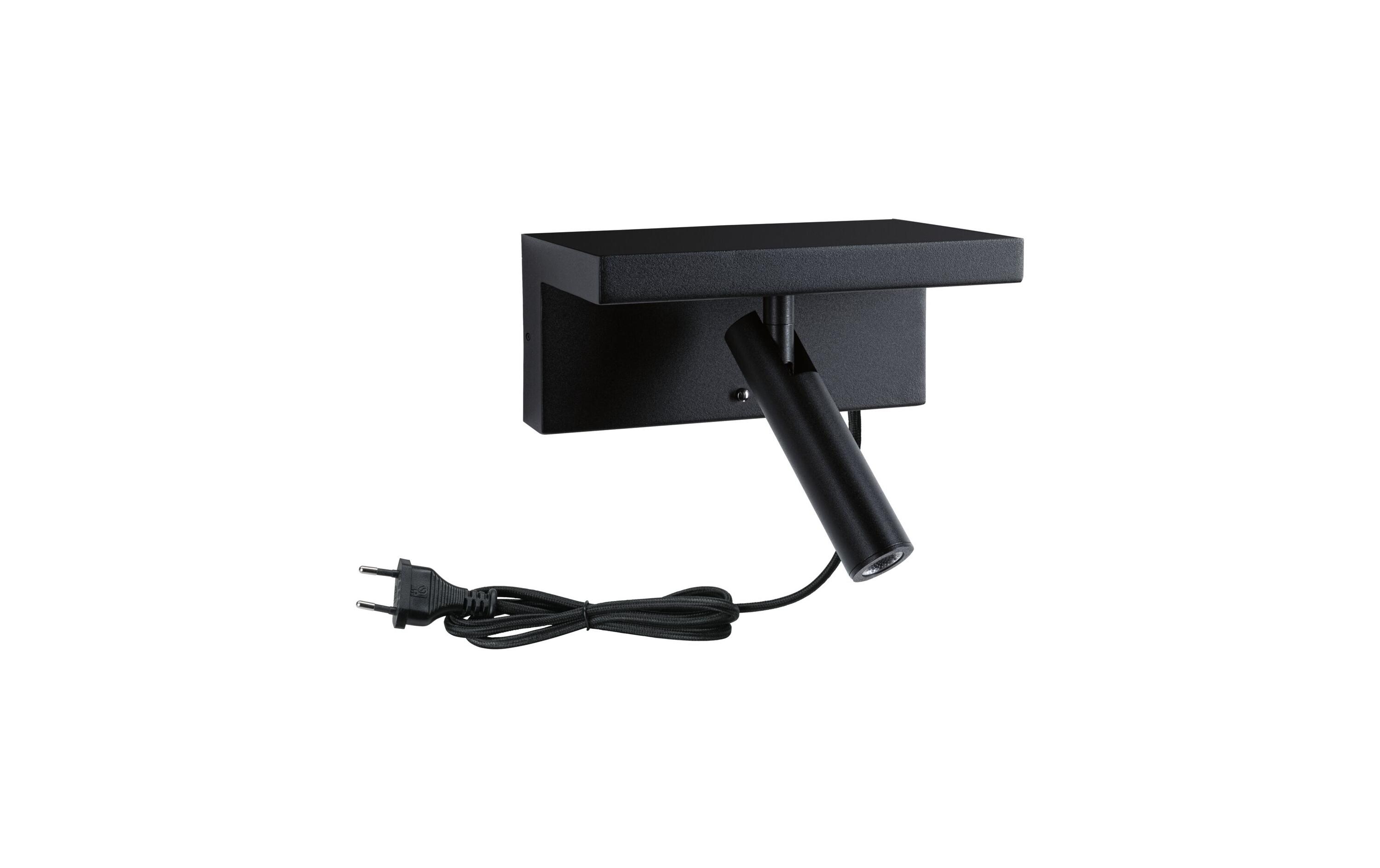 Wandleuchte 3-Step-Dim Jerik USB C SchwarzDimmbare LED Wandleseleuchte