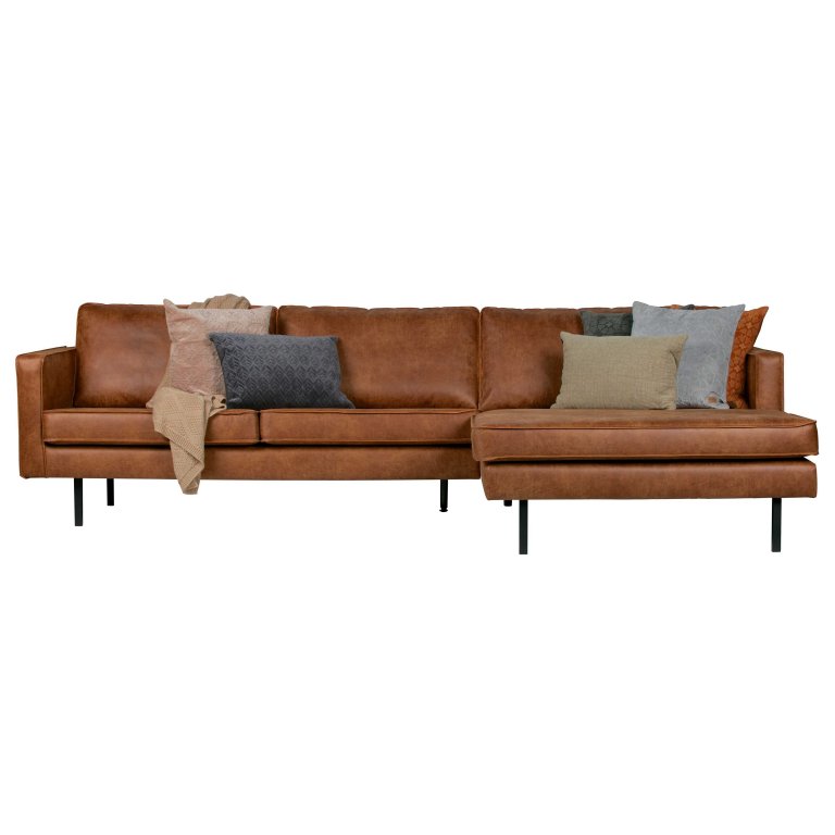 WOOOD Rodeo 3-zits bank met chaise longue rechts army