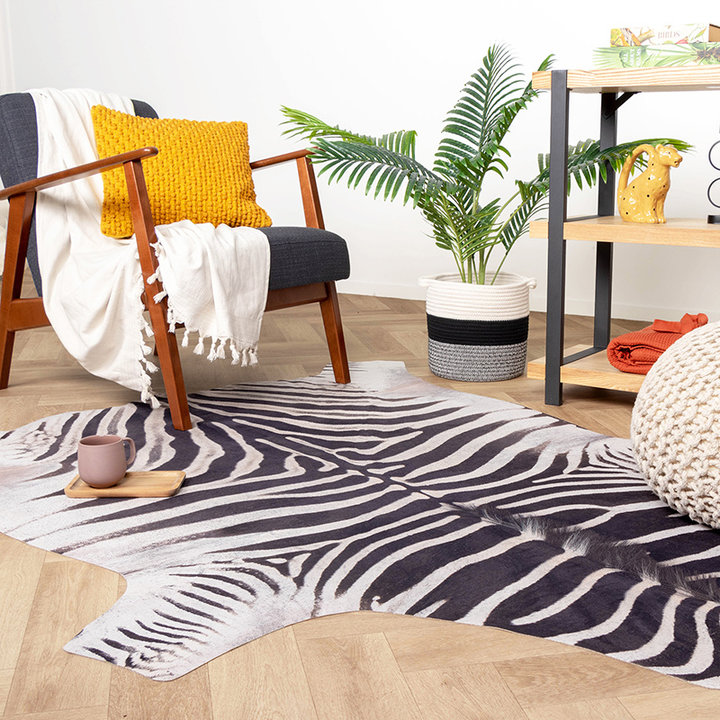 Zebrahuid - Bovine Zwart/Wit | Brengt sfeer
