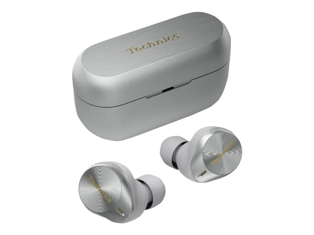 [OUTLET] - Technics AZ80 - Ægte trådløse øretelefoner med mik. - i øret - Bluetooth - aktiv støjfjerning - sølv