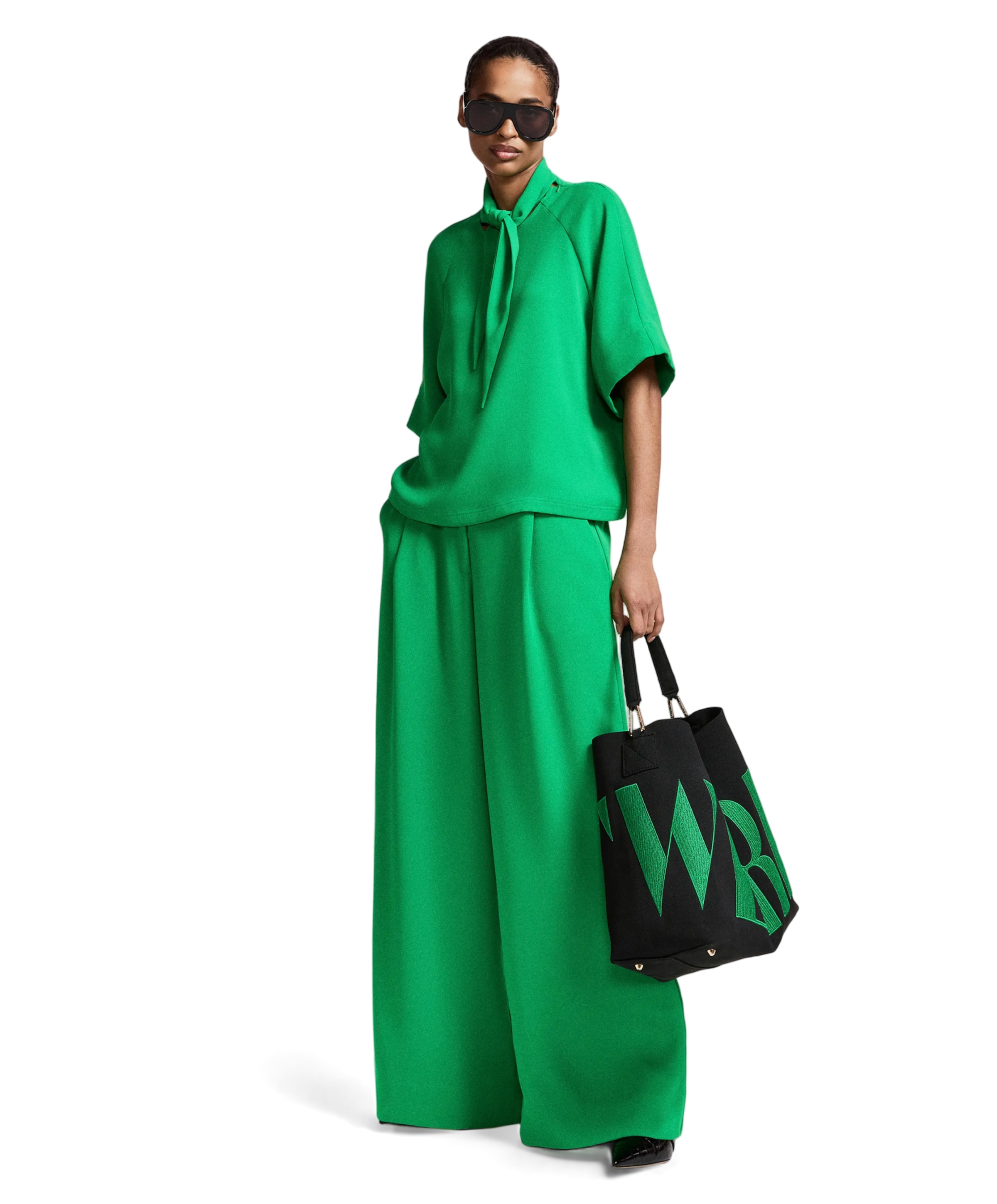 Essentiel Antwerp Kelsea Wide Leg dames pantalon groen
