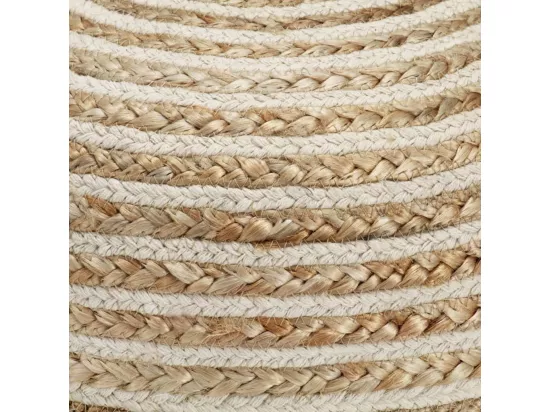 Pouf fait à la main 40 x 45 cm Jute