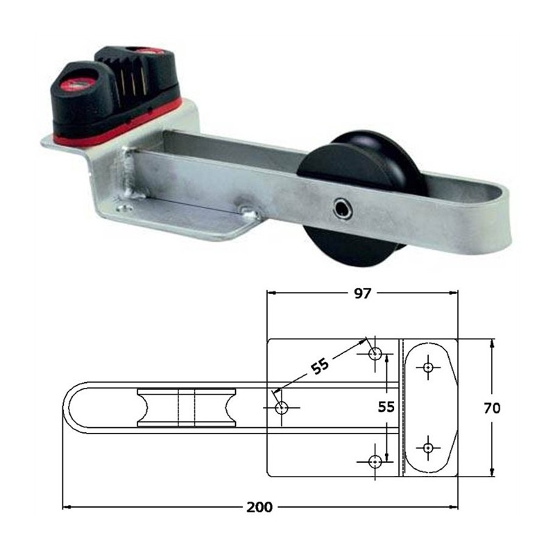 Taquet Coinceur Eco Pike'n Bass Avec Poulie