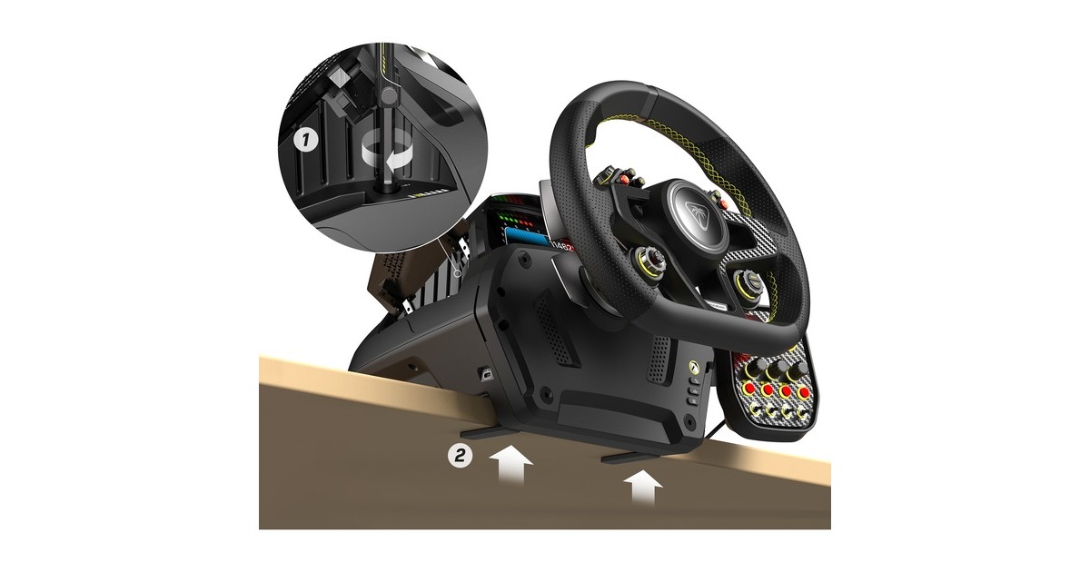 Turtle BeachVelocityOne Race stuur  (Zwart, Xbox X|S, Xbox One, Windows 10 en 11)