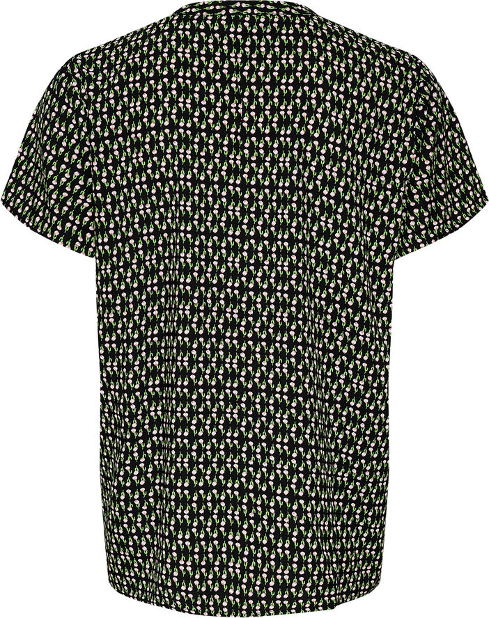 Saint Tropez TikkaSZ Blouse Black line florals