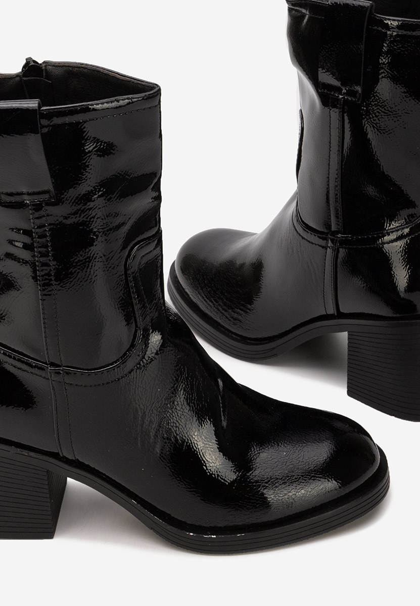 Bottes courtes femme noires Irineia