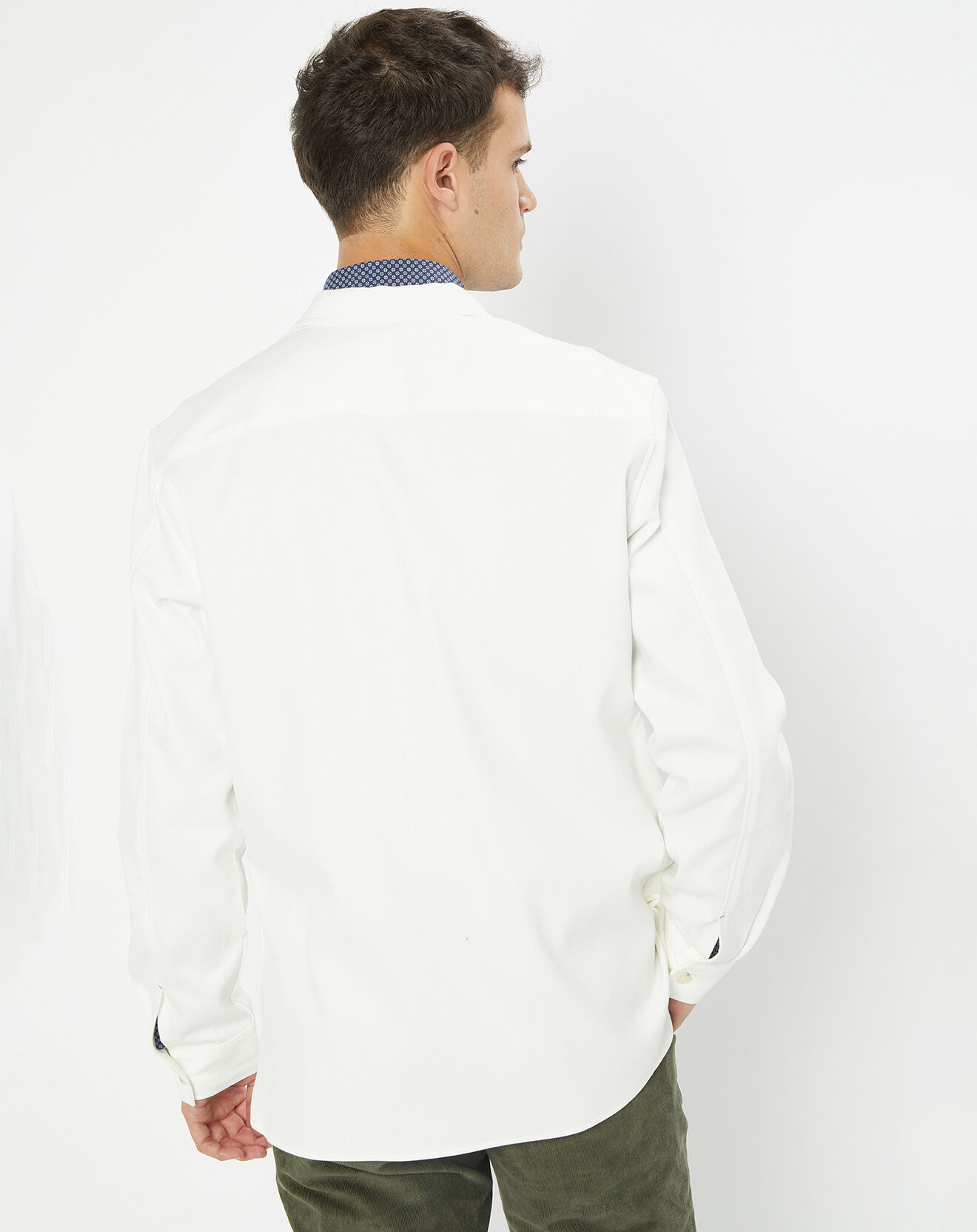 Hackett London Surchemise Double Poche écrue