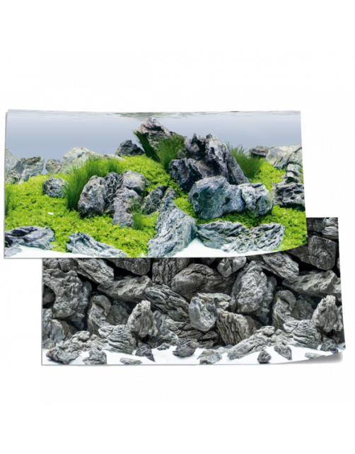 Juwel Poster 4 Xl - Aquarium - Achterwand - 150 x 60 cm Grijs Groen Xl