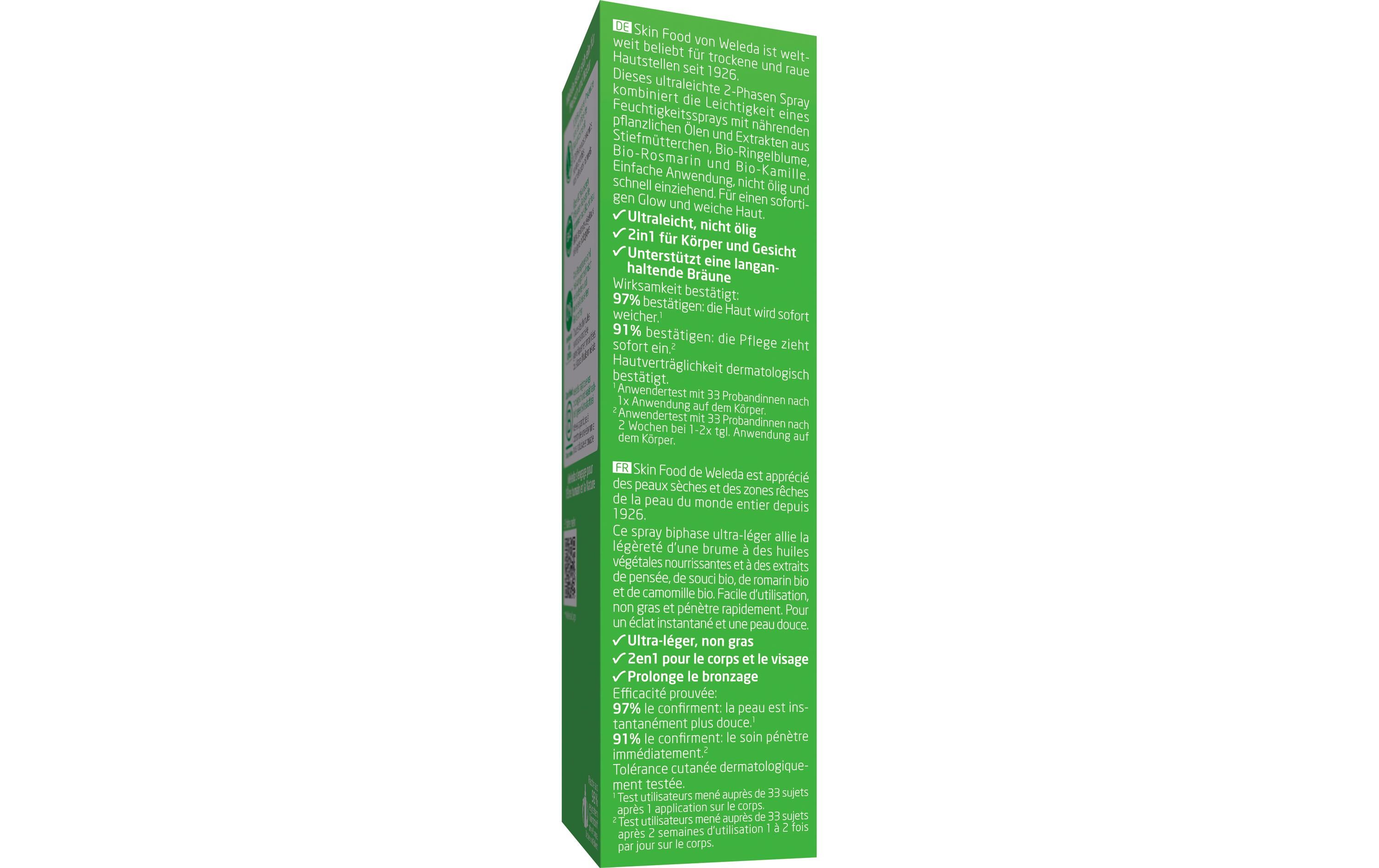 Gesichtsöl Skin Food Ultra-Light Dry Oil 100 ml 1 StückNatürliches Pflegeöl