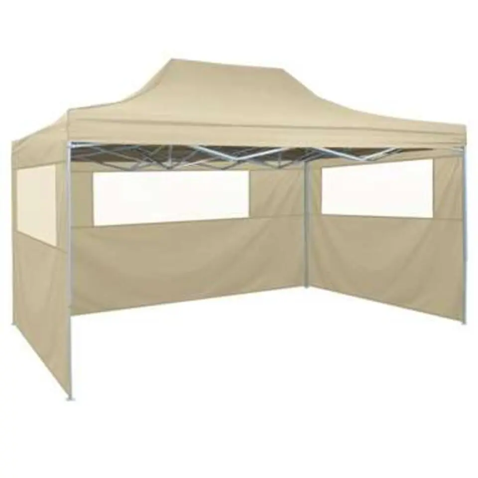 vidaXL - Partytent - Crème - Stof