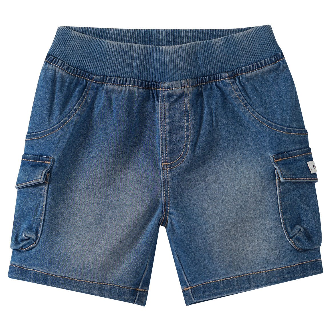 Topomini Baby Jeansshorts im Cargo-Style blau
