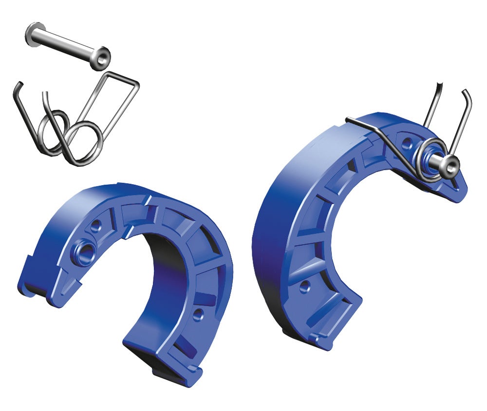Layher Finger 42 mm paar, blauw complete set