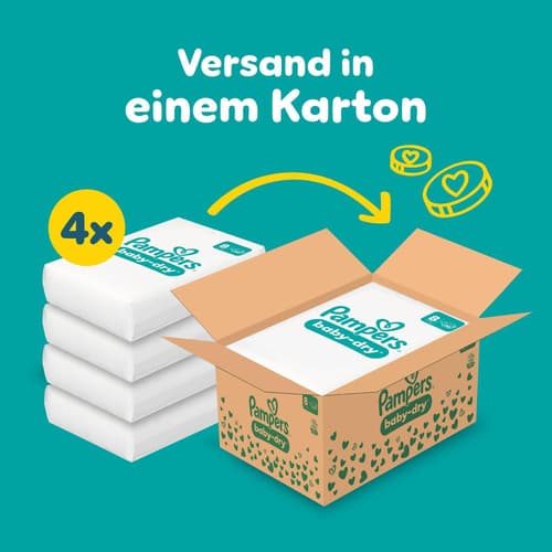 Pampers Windeln Baby-Dry Gr. 8, Monatsbox, 17kg+