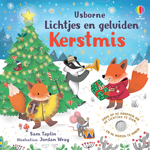 Uitgeverij usborne lichtjes- en geluidenboek kerstmis