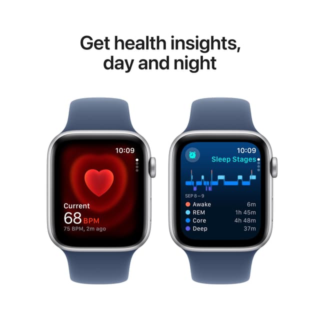 Apple Watch SE 2nd Gen 44mm GPS (Silver Alu/Denim sport band M/L)