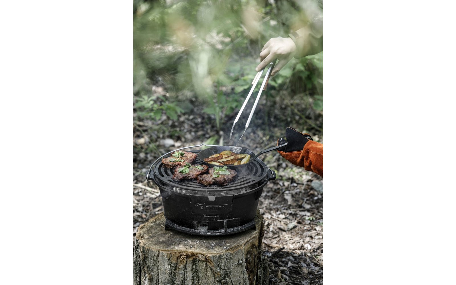 Petromax Grillzange und Kohlenzange groß 54 cm klein 41 cm