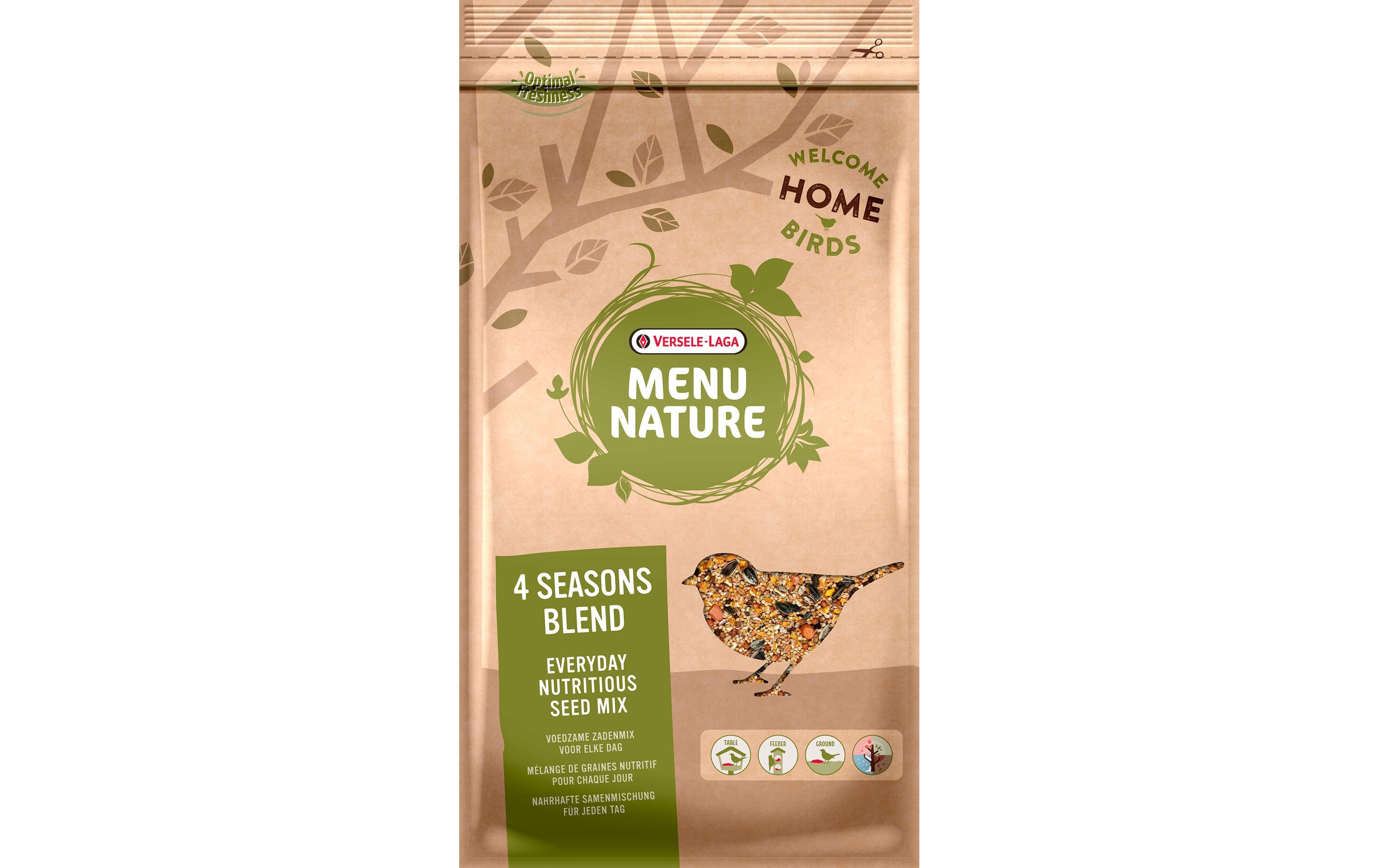 Vogelfutter Menu Nature 4 Seasons Blend, 12.5 kgWildvogelfutter für das ganze Jahr