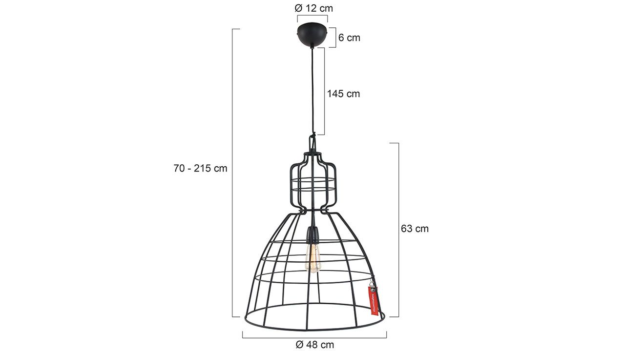 Hanglamp 7872ZW Mark III B48 x D48 cm