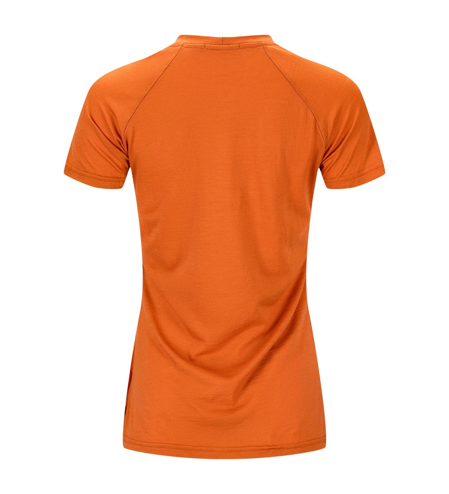 Aclima LightWool 140 Trail Tee Womens Apricot Orange