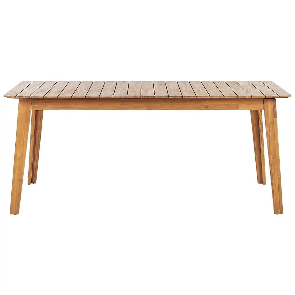 FORNELLI - Tuinset voor 6 - Lichte houtkleur - Acaciahout