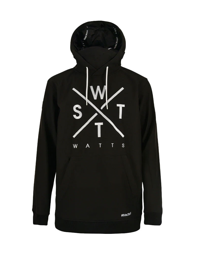 WATTS VESTE HOMME ORBITAL SOFTSHELL KANGOUROU NOIR ET BLANC