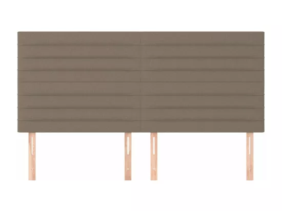 Tête de lit 4 pièces Taupe 100x5x78/88 cm Tissu