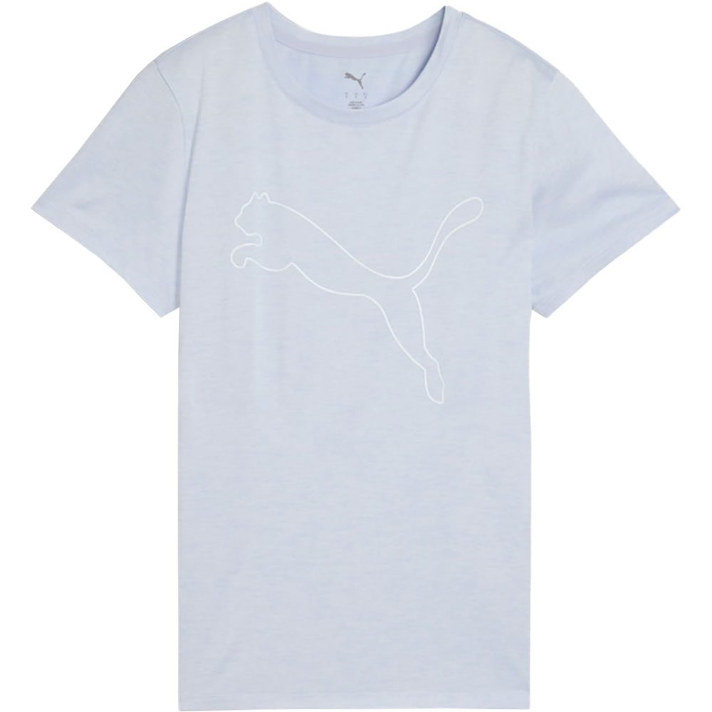 Puma W Tad Essential Heather Logo T-Shirt Damen cool weather heather