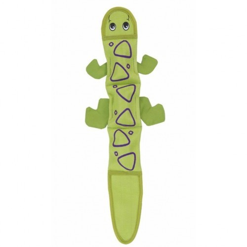 Lagarto de brinquedo verde para cães