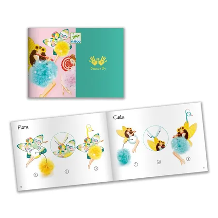 Djeco Wolle: Pompoms Feen