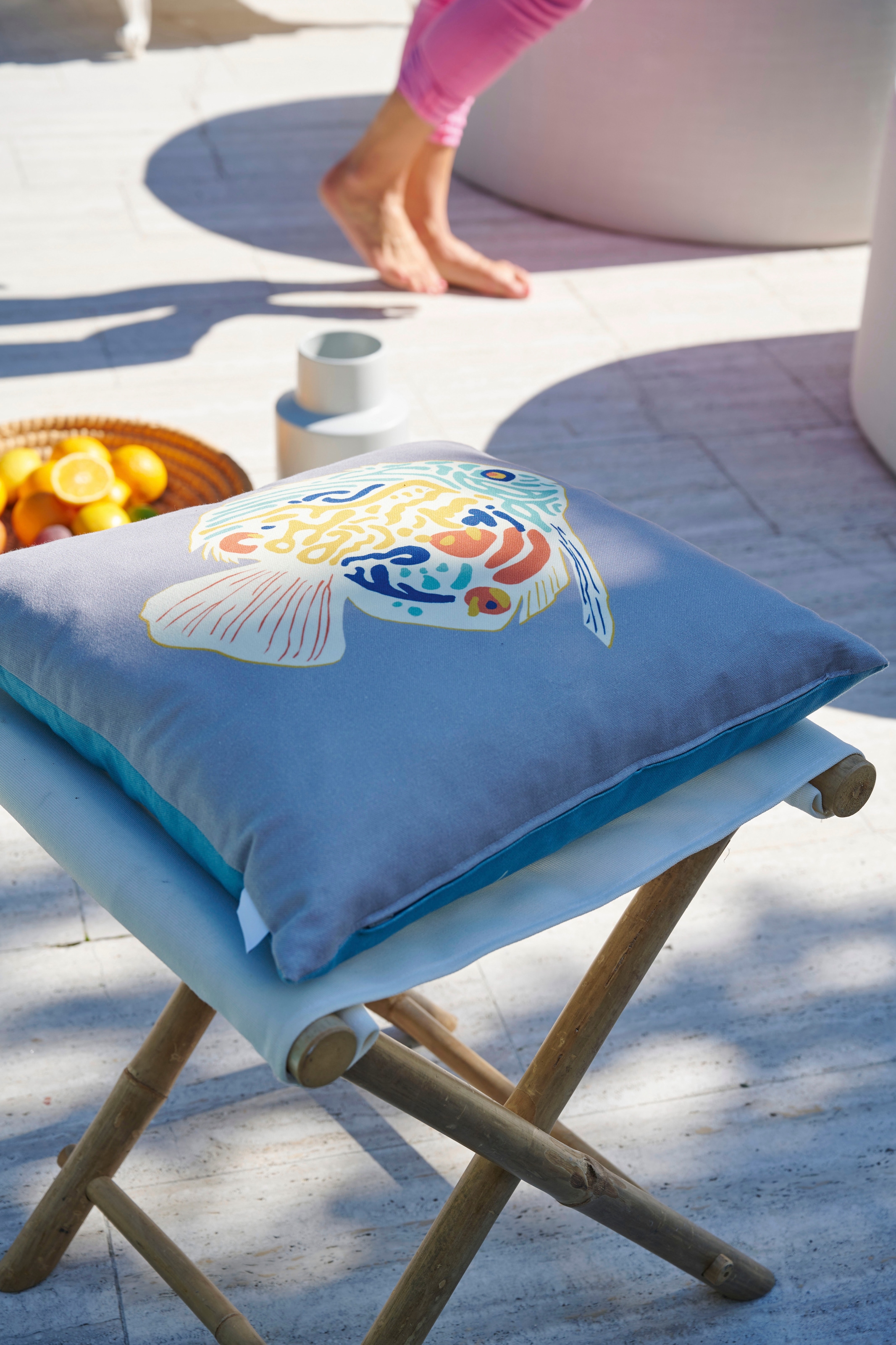 APELT Dekokissen »3981« aus textilem Outdoormaterial, Kissenhülle ohne Füllung, 1 Stück