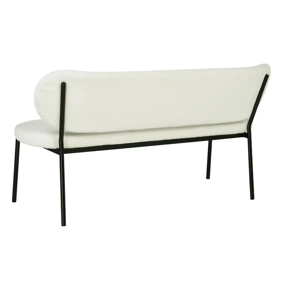 Eetkamerbank Beige Stof - Diepte 63cm - Zitbreedte 160cm - Maddie