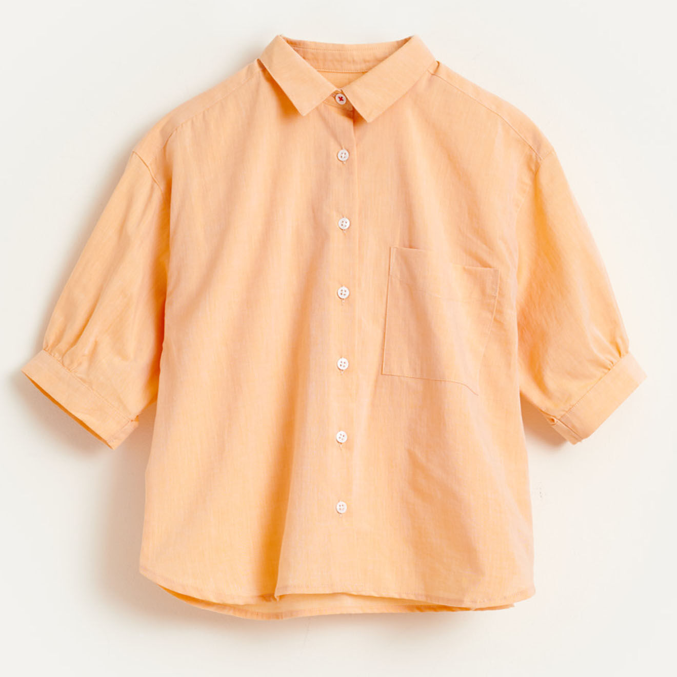 Bellerose Chemise Ave en Coton orange