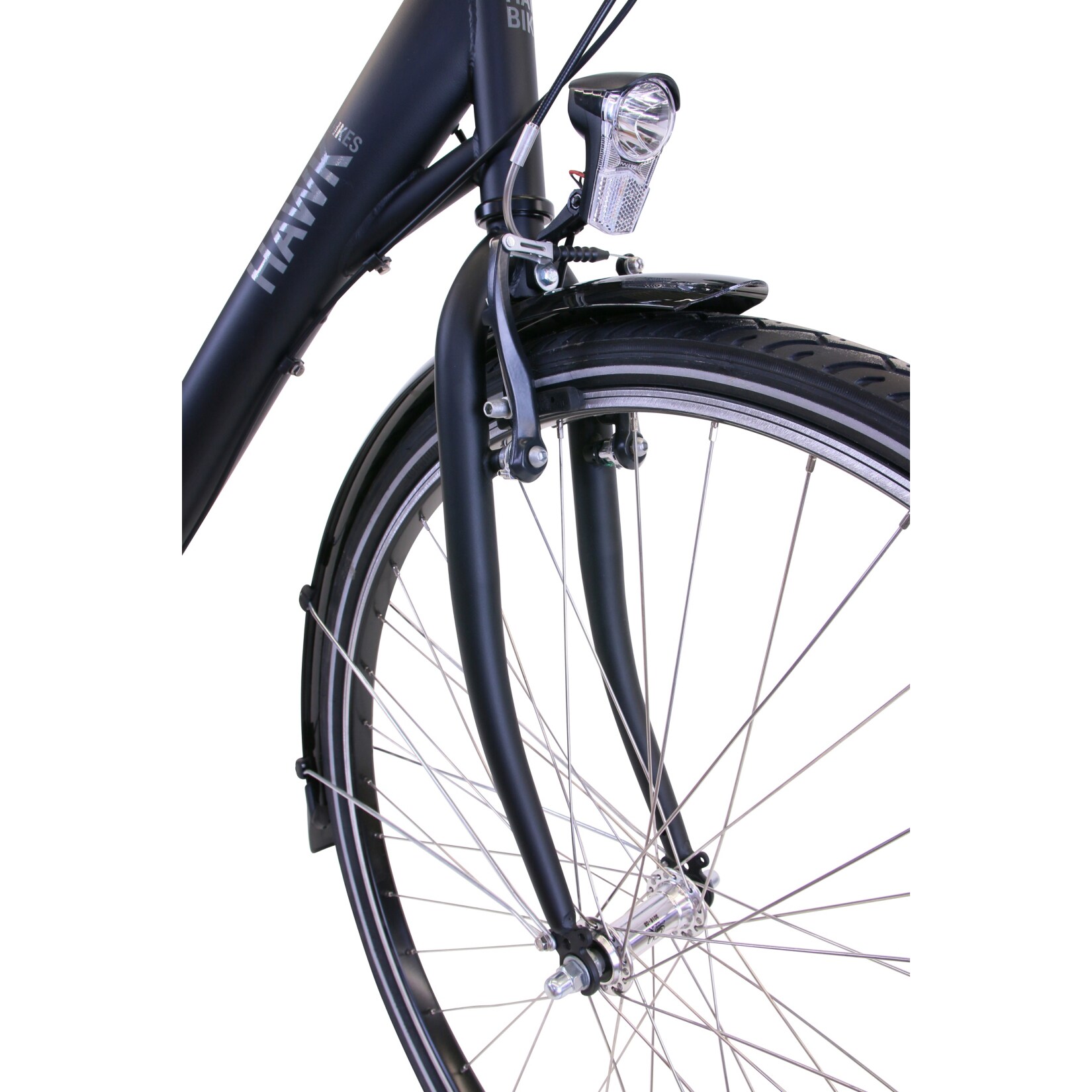 HAWK City Wave Premium Black Damen 26 Zoll - Fahrrad mit 3-Gang Shimano Nabenschaltung, Beleuchtung & Ergogriffen