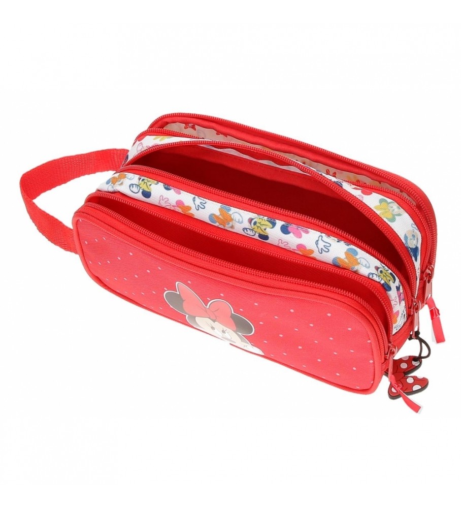 Estojo para lápis Joumma Bags Minnie Diva vermelho - 22x10x9cm -