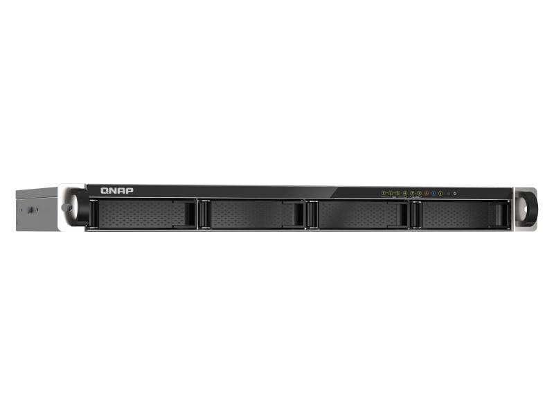 QNAP NAS TS-435XEU-4G 4-bay Rackmount-NAS mit 4 Einschüben und kurzer Tiefe, unterstützt 2.5GbE/10GbE-Konnektivität und M.2 NVMe SSD-Caching