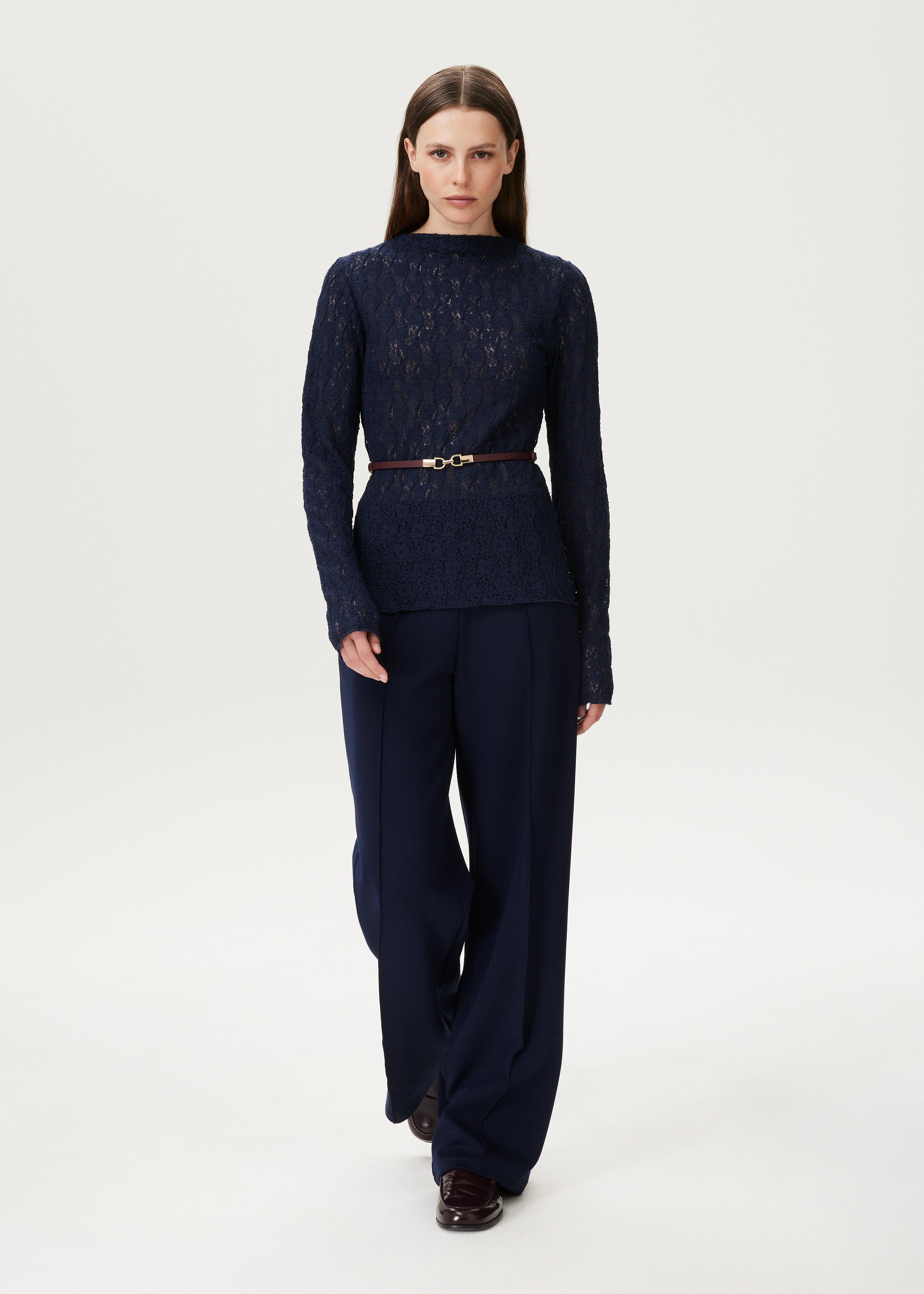 Wijde broek met pintuck