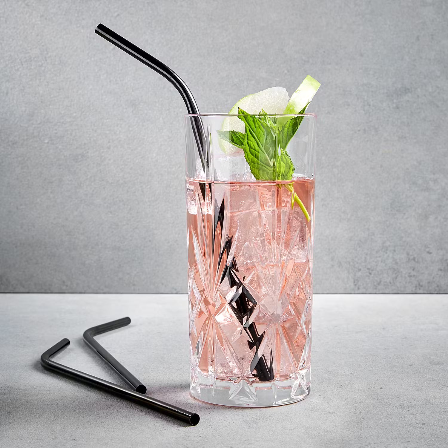 MANHATTAN LOUNGE Trinkhalm-Set 40-tlg.